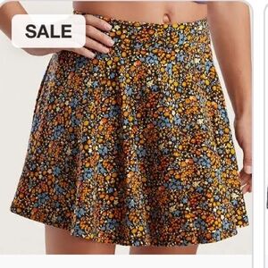 Toad&Co samba Skort flroal Field Print Size xs swing